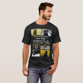 Modernes Pet-Memorial 6 FotoCollage T-Shirt (Vorne ganz)