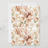 Modernes Petals- und Prosecco-Brautparty Einladung (Rückseite)