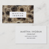 Modernes Petoskey Stone Abstrakt Stone Design Visitenkarte (Vorne/Hinten)