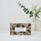 Modernes Petoskey Stone Abstrakt Stone Design Visitenkarte (Stehend Vorderseite)
