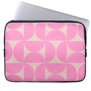 Modernes Pfirsich- und Pink-Preppy-Muster aus dem  Laptopschutzhülle