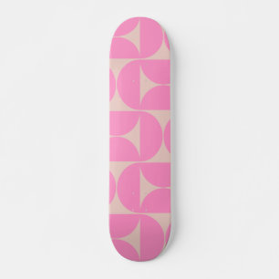 Modernes Pfirsich- und Pink-Preppy-Muster aus dem Skateboard