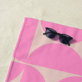Modernes Pfirsich- und Pink-Preppy-Muster aus dem Strandtuch (Beispiel)