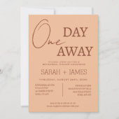 Modernes Pfirsichbeige Probe Abendessen Einladung (Vorderseite)