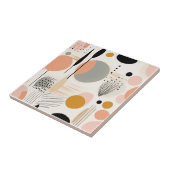 Modernes Pfirsichgolden Abstrakt Fliese (Seite)