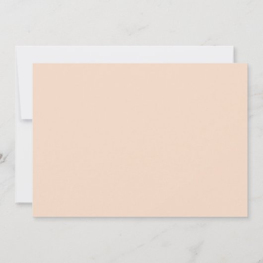 Modernes Pfirsichhandgepfirsichauto Mitteilungskarte (Rückseite)