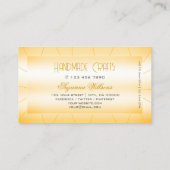 Modernes Pfirsichorn mit Diamantaugenfang Visitenkarte (Rückseite)