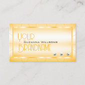 Modernes Pfirsichorn mit Diamantaugenfang Visitenkarte (Vorderseite)