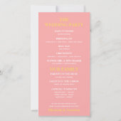 Modernes Pfirsichrosa-Orangenpfeifenprogramm (Rückseite)