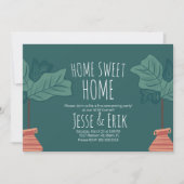 Modernes Pflanze Fiddle Feigenbaum Party Einladung (Vorderseite)