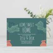 Modernes Pflanze Fiddle Feigenbaum Party Einladung (Stehend Vorderseite)