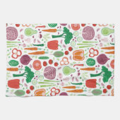 Modernes Pflanzenmuster Geschirrtuch (Horizontal)