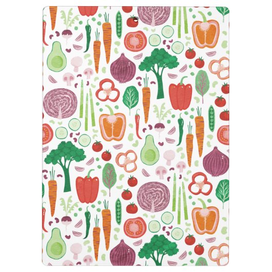 Modernes Pflanzenmuster Klemmbrett (Rückseite)