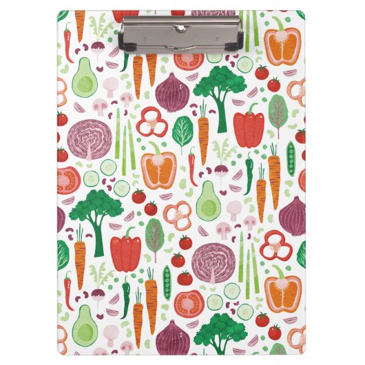 Modernes Pflanzenmuster Klemmbrett (Vorderseite)