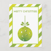 Modernes Pickleball, benutzerdefinierter Text Post Postkarte (Vorderseite)