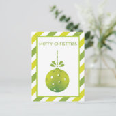 Modernes Pickleball, benutzerdefinierter Text Post Postkarte (Stehend Vorderseite)