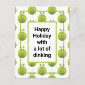 Modernes Pickleball, benutzerdefinierter Text Post Postkarte (Vorderseite)