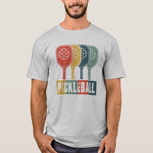 Modernes Pickleball T-Shirt (Vorderseite)