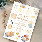 Modernes Picnic-Brautparty Einladung