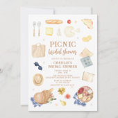 Modernes Picnic-Brautparty Einladung (Vorderseite)