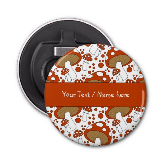 Modernes Pilzdesign Flaschenöffner (Vorderseite)