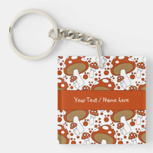 Modernes Pilzdesign Schlüsselanhänger