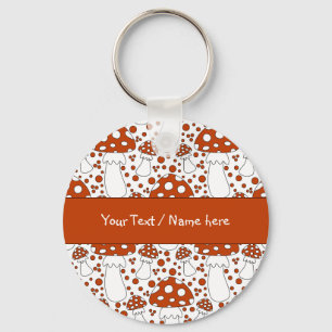 Modernes Pilzdesign Schlüsselanhänger