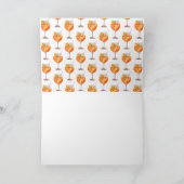 Modernes Pink Aperol Spritz Brautparty Dankeskarte (Innenseite)