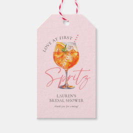 Modernes Pink Aperol Spritz Brautparty Geschenkanhänger