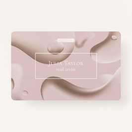 Modernes Pink Beauty Salon Nail Artist Business Ausweis