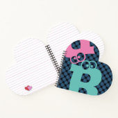 MODERNES PINK BLAU Aquamarines NIEDLICHES NOTEBOOK Notizblock (Innenseite)