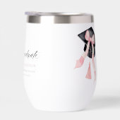 Modernes Pink Bow Coquette Graduate Cap Graduate (Rechts)