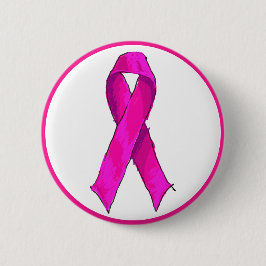 Modernes pink-braunes Brustkrebs-Bewusstsein und U Button