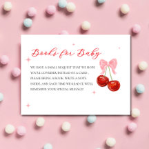 Modernes Pink Cherry Baby Duschbuch