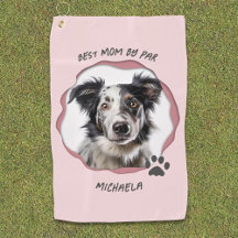 Modernes Pink Foto Dog Beste Mama