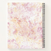 Modernes Pink-Gelb-Farbskript Notizblock (Rückseite)