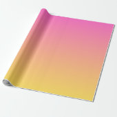 Modernes Pink & Gelb Geschenkpapier (Ungerollt)