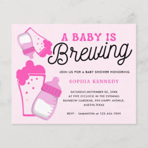 Modernes Pink Girl Baby wird Babydusche gebrauchen