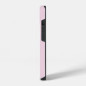 Modernes Pink Girly Initial Minimal Monogram Case iPhone Hülle (Linke Seite)