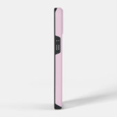Modernes Pink Girly Initial Minimal Monogram Case iPhone Hülle (Rechte Seite)
