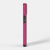 Modernes Pink Girly Initial Minimal Monogram Case iPhone Hülle (Rechte Seite)