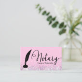 Modernes Pink Glitzer Loan Signing Agent Business Visitenkarte (Stehend Vorderseite)
