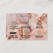 Modernes Pink Gold Cake Care Business Visitenkarte (Vorderseite)