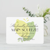 Modernes Pink Lemonade Lemon Limones Brautparty Einladung (Stehend Vorderseite)