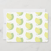 Modernes Pink Lemonade Lemon Limones Brautparty Einladung (Rückseite)