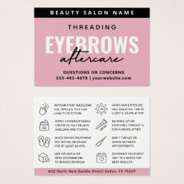 Modernes Pink Luxury Eyebrow Threading Aftercare