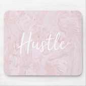 Modernes Pink-Marmor-Hustle-Maus-Pad Mousepad (Vorne)