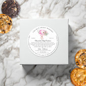 Modernes Pink Mixer, Zuhause Bakery Hütte Law Runder Aufkleber