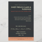 MODERNES PINK PEACH FOTO TEMPLATE CLASSES WORKSHOP FLYER (Vorne)