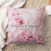 Modernes Pink Peony Keepake Throw Kissen (Decke)